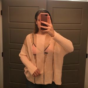 UO Pink and Gold Sweater